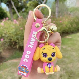 Pink Dog Keychain